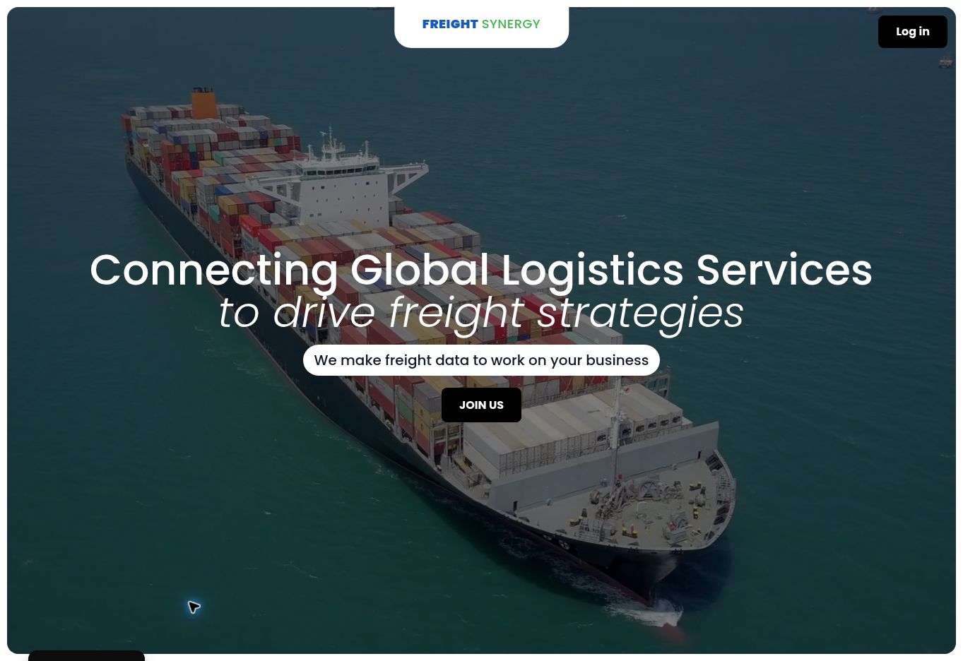 Головна сторінка Freight Synergy